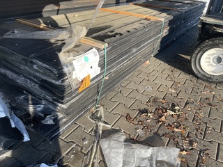 Ca. 140x  Douglas veer en groef zwart gecoat, 18x190mm, lengte 500cm